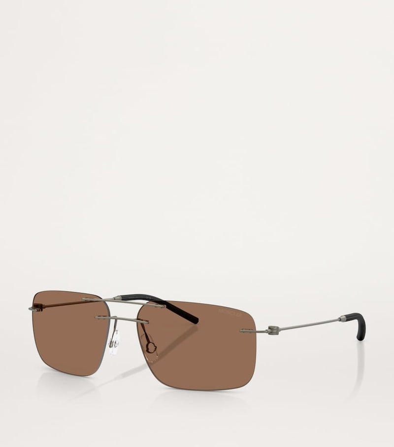 Moncler Steel Doppler sunglasses Italian design, imported from the UK