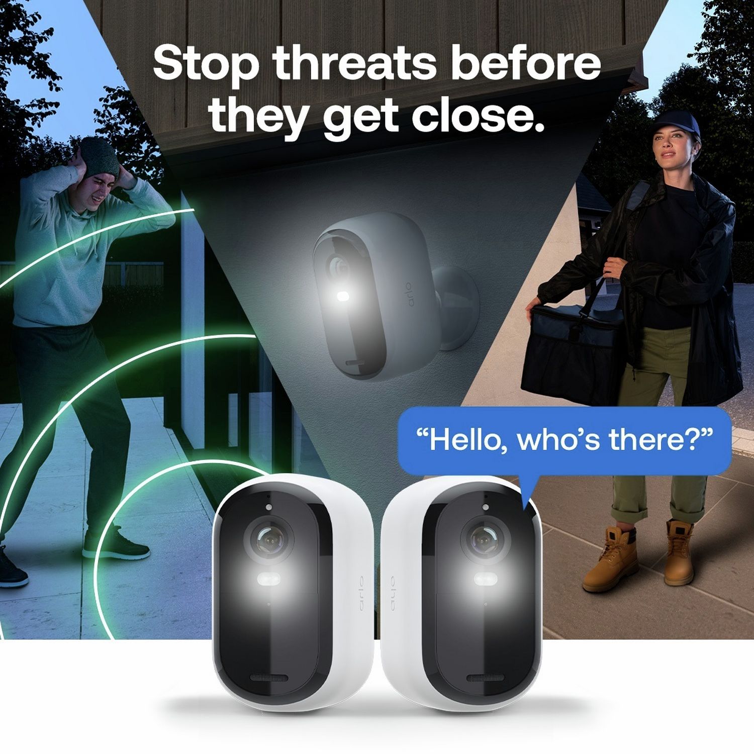 Arlo outdoor security camera pack of 3 (British brand)