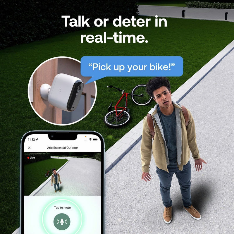 Arlo Essential 3 XL 2K security camera pack of 3, imported from the UK
