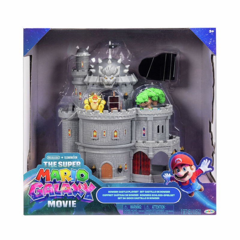 Super Mario Bowser castle playset with figure, imported from the UK