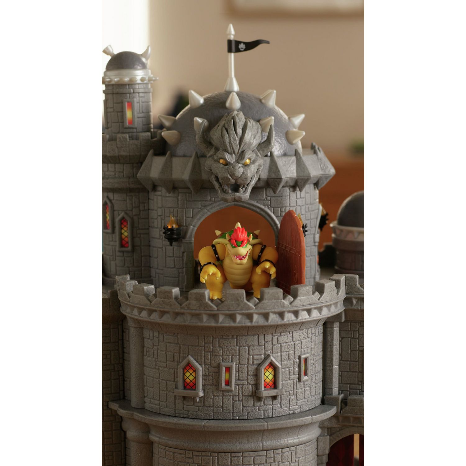Super Mario Bowser castle playset with figure, imported from the UK