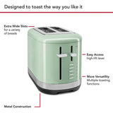 KitchenAid 2 slice toaster pistachio, imported from the UK