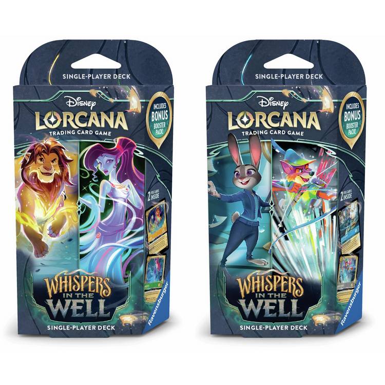 Disney Lorcana TCG starter deck with 60 cards and booster pack - British product