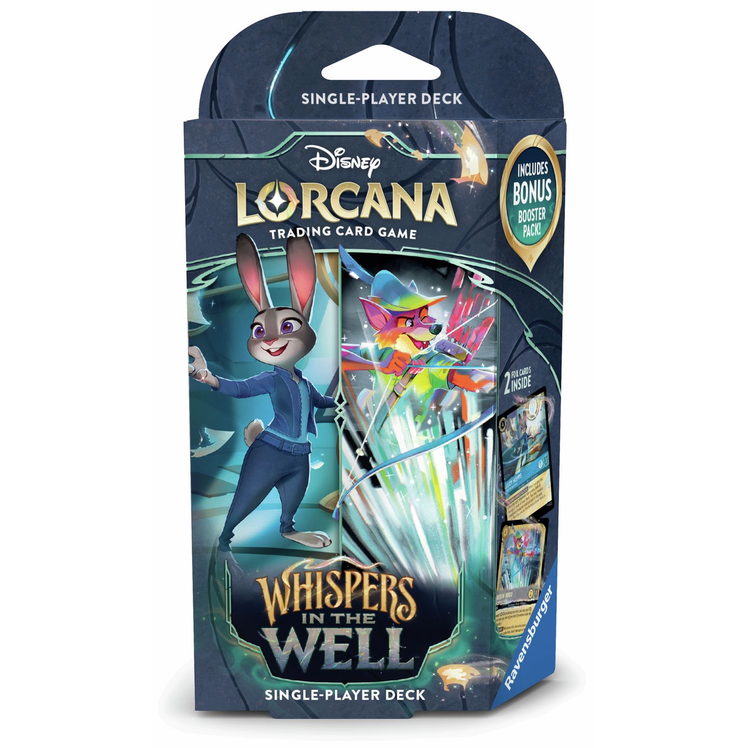 Disney Lorcana TCG starter deck with 60 cards and booster pack - British product