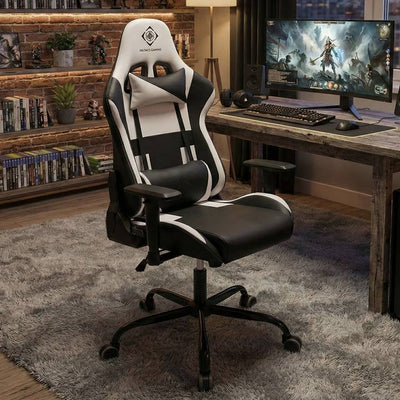 Argos Deltaco DC210 Faux Leather Gaming Chair Black and White- Buy online at McGrocer