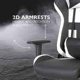 Deltaco DC210 gaming chair black and white, imported from the UK