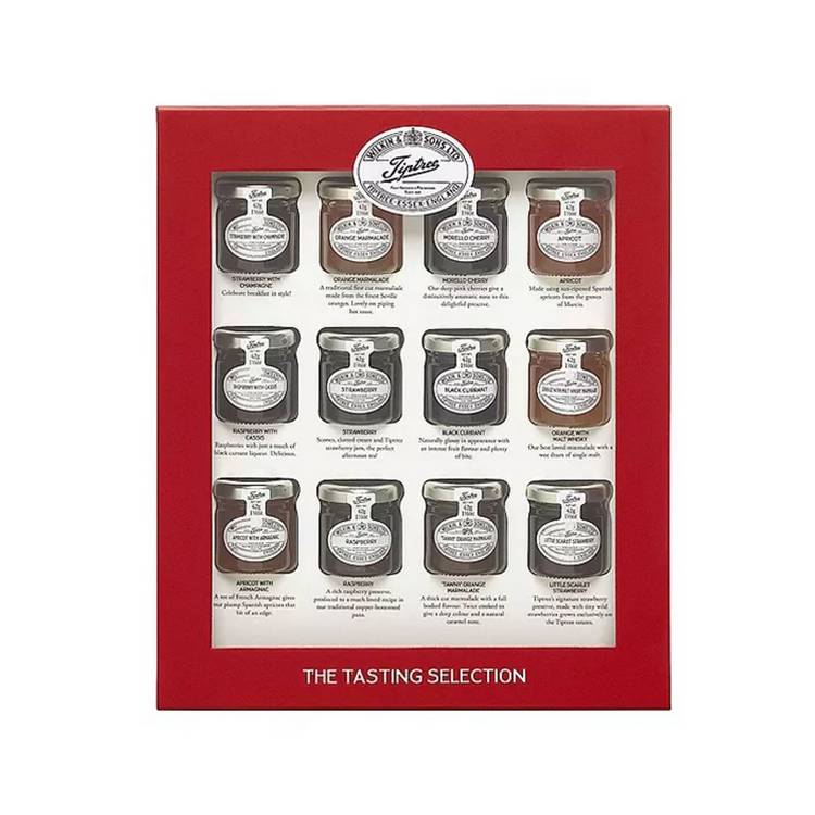 Tiptree Jam Marmalade Tasting Giftbox 12 mini jars imported from the UK
