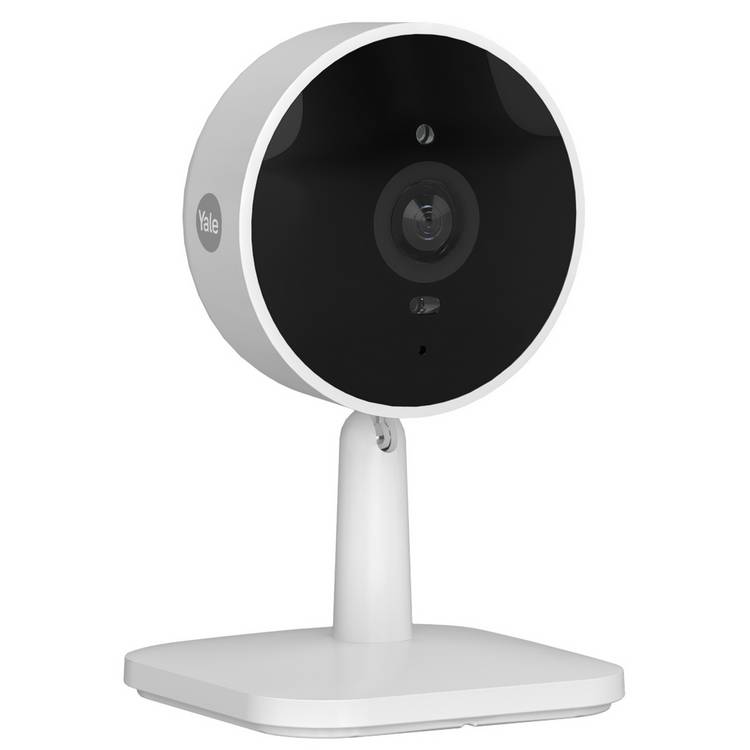Yale white wired smart indoor camera, UK version