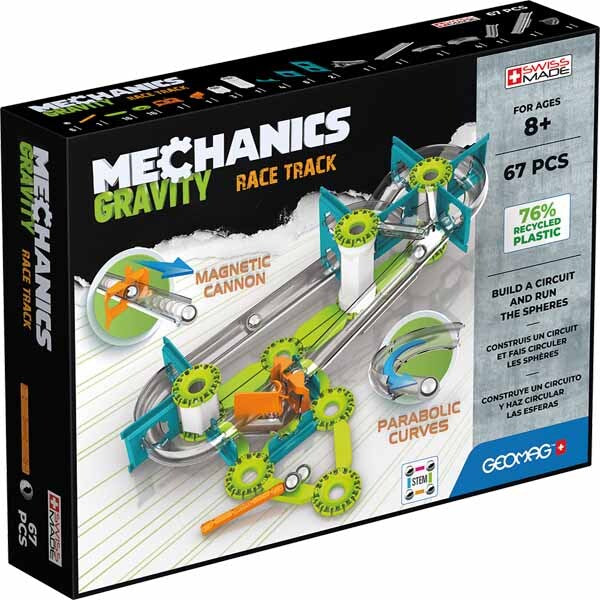 Geomag magnetic race track 67 pieces (British brand)
