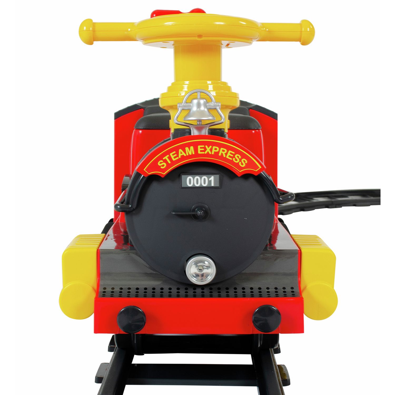 Rollplay steam train ride-on 6V with track (British brand)