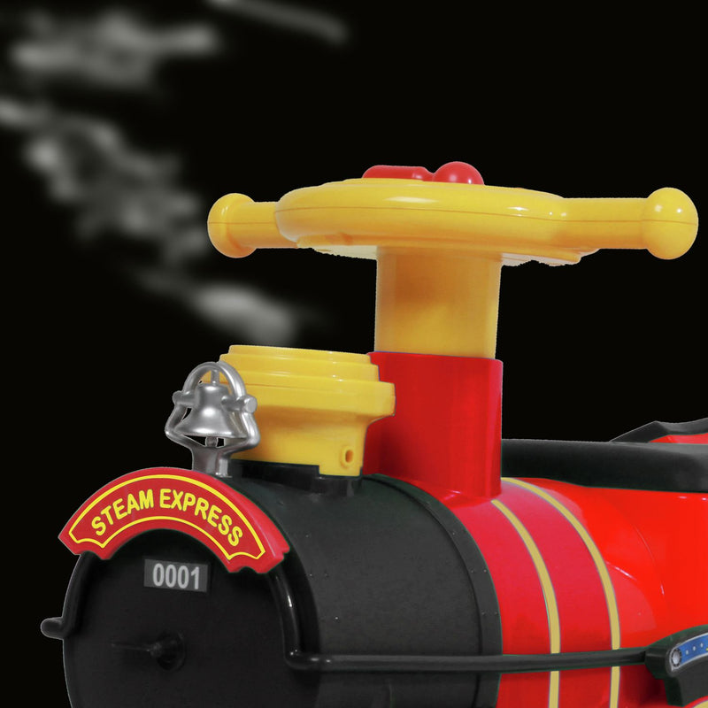 Rollplay steam train ride-on 6V with track (British brand)