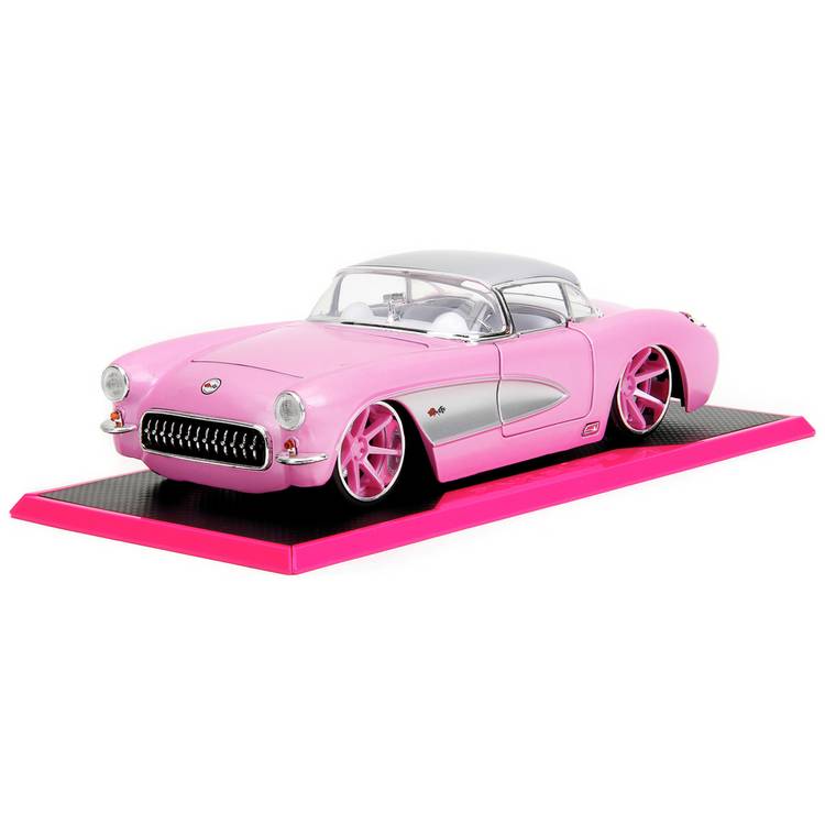 Jada Toys Pink Slips 1957 Chevrolet Corvette 1:24 die-cast car, imported from the UK