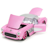 Jada Toys Pink Slips 1957 Chevrolet Corvette 1:24 die-cast car, imported from the UK