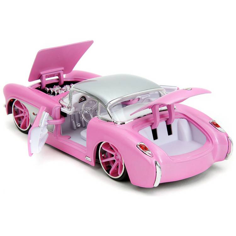Jada Toys Pink Slips 1957 Chevrolet Corvette 1:24 die-cast car, imported from the UK