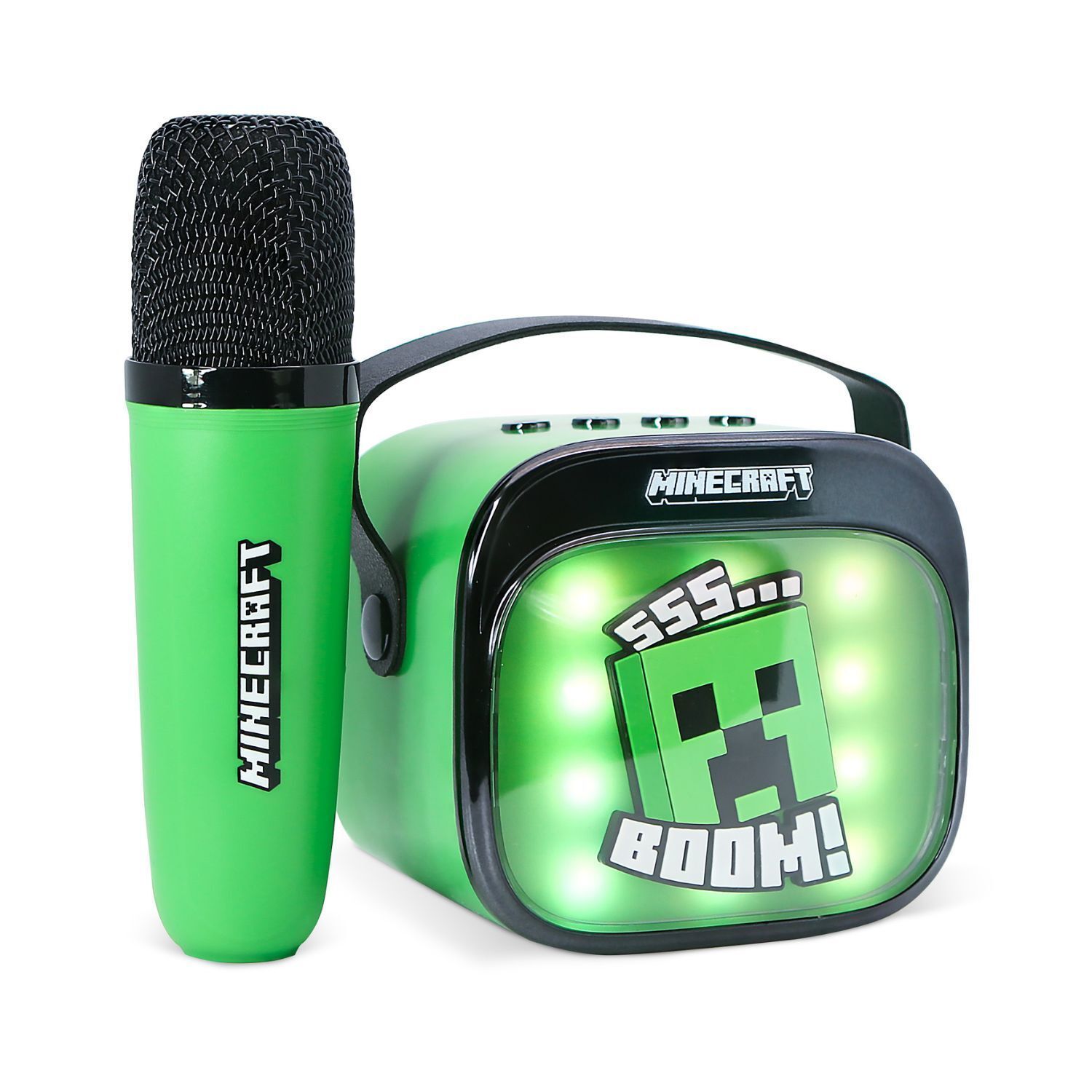 OTL Minecraft PopSing wireless karaoke speaker and microphone, UK version