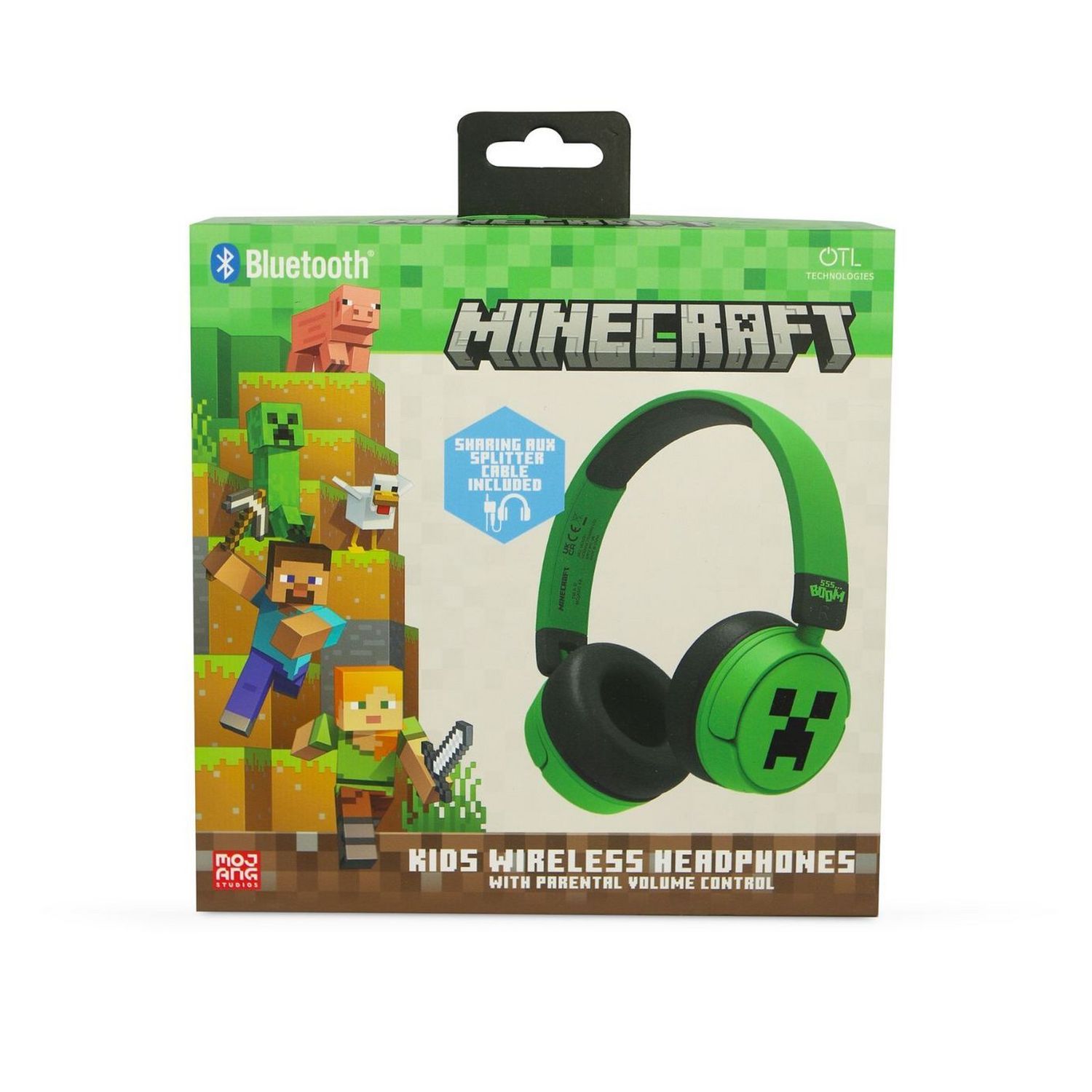 OTL Minecraft kids wireless headphones, UK version