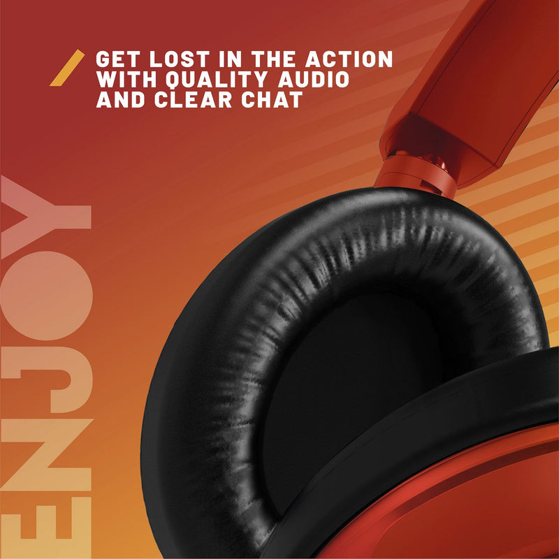 Stealth C6-100 gaming headset orange red - British product