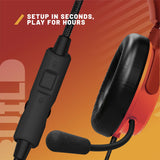 Stealth C6-100 gaming headset orange red - British product