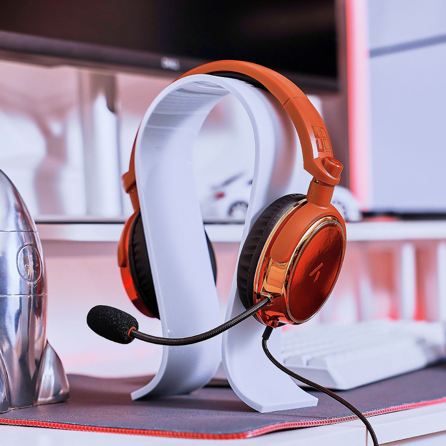 Stealth C6-100 gaming headset orange red - British product