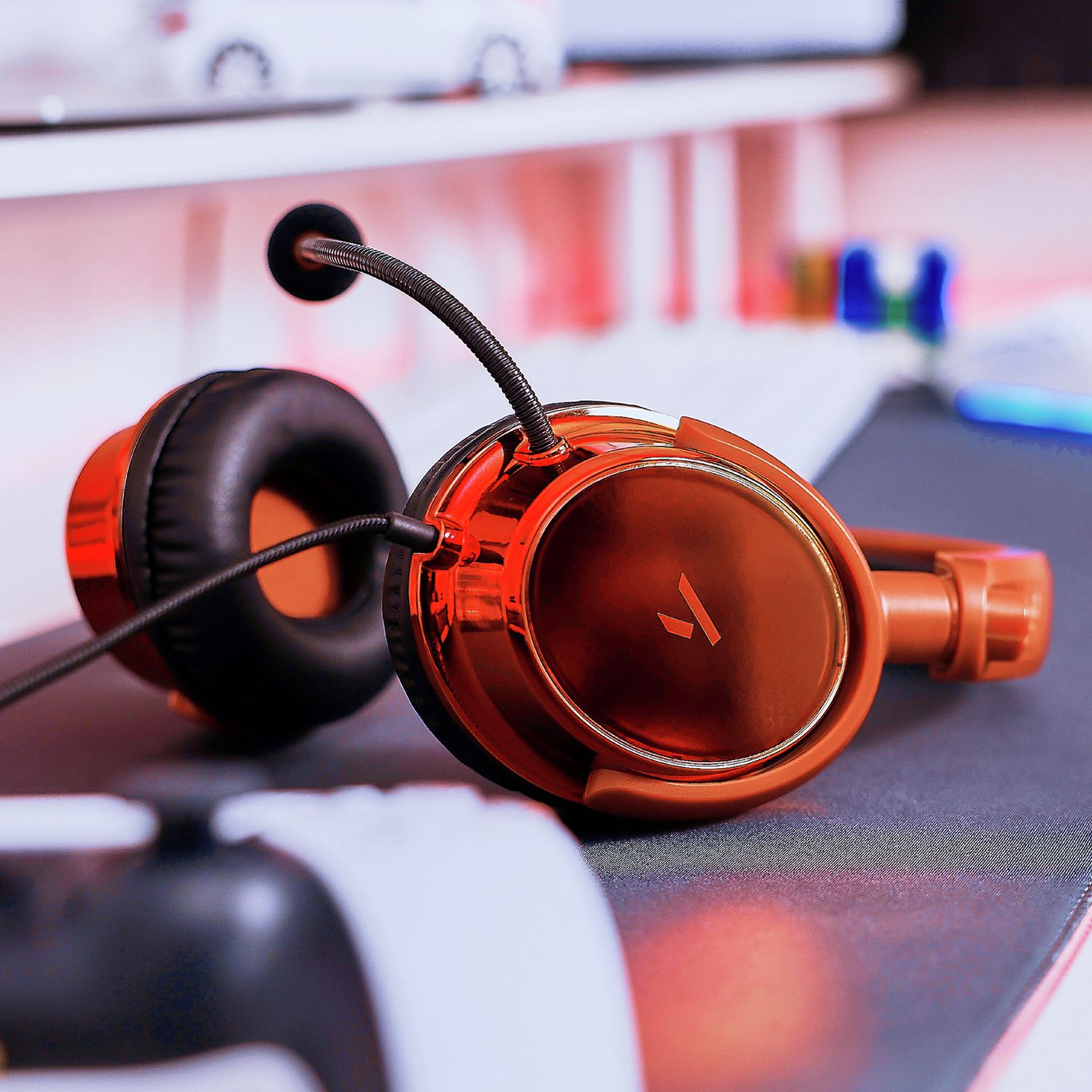 Stealth C6-100 gaming headset orange red - British product