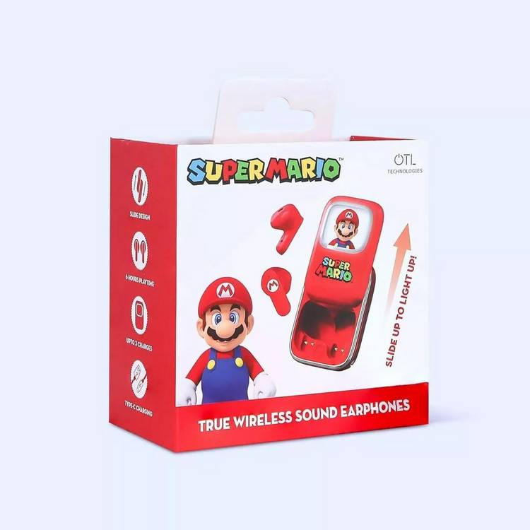 OTL Technologies Super Mario Slide TWS earphones, imported from the UK