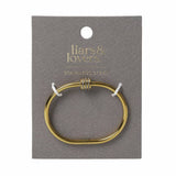 Liars & Lovers hinged crystal bangle, gold tone, imported from the UK