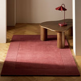 Habitat Simple Border burgundy wool rug 120x170cm (British brand)