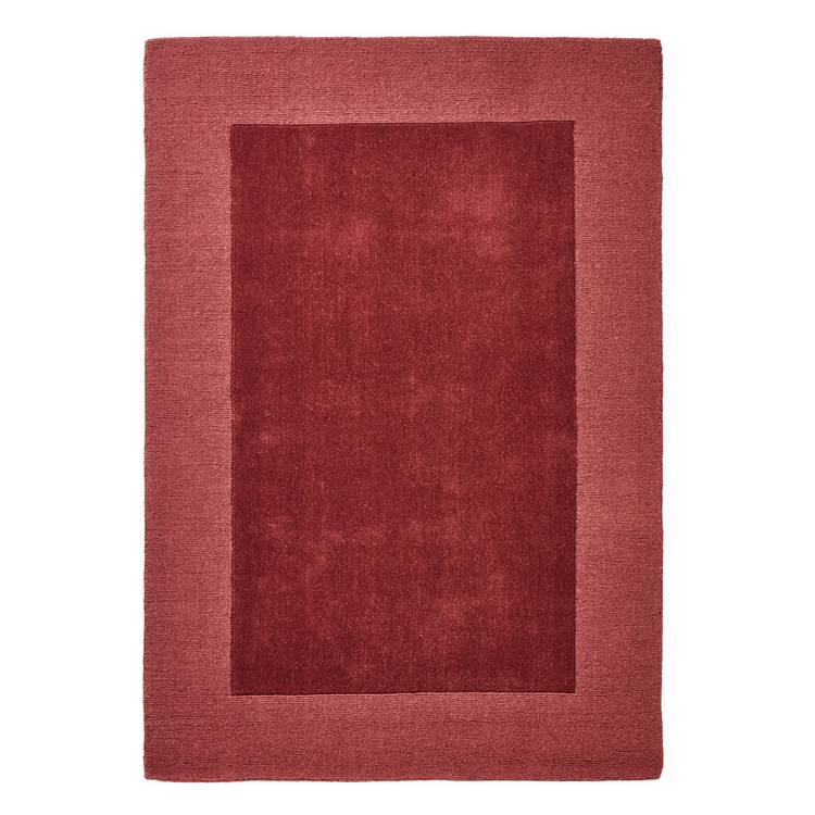 Habitat Simple Border burgundy wool rug 120x170cm (British brand)