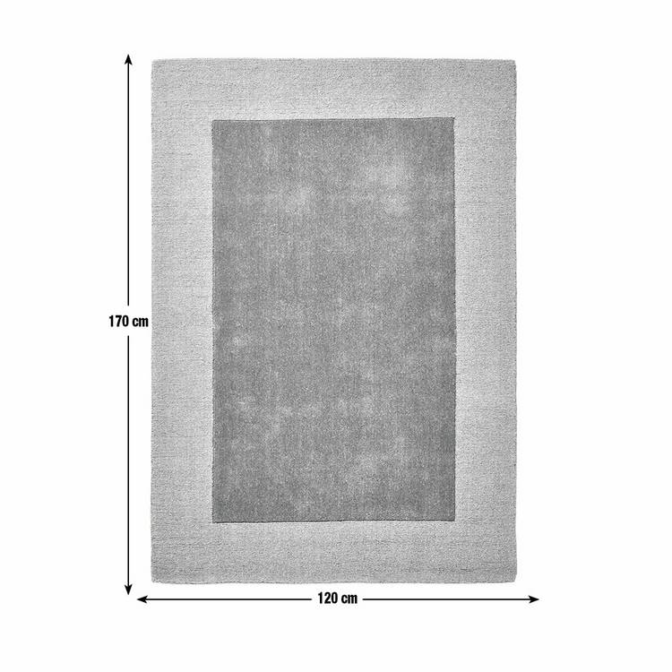 Habitat Simple Border burgundy wool rug 120x170cm (British brand)