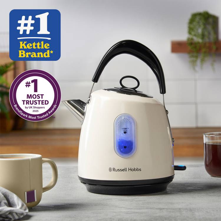 Russell Hobbs Stylevia cream kettle 1.5L, UK version