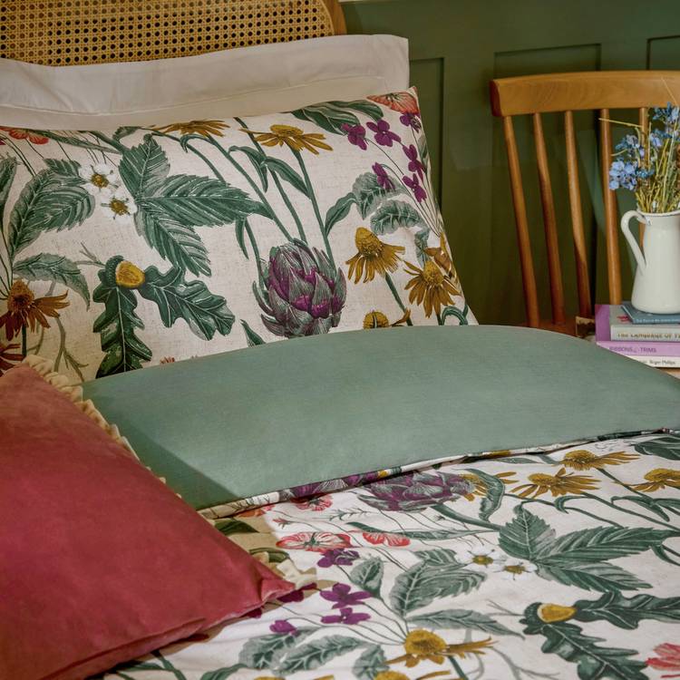 Wylder reversible floral duvet set single, UK version