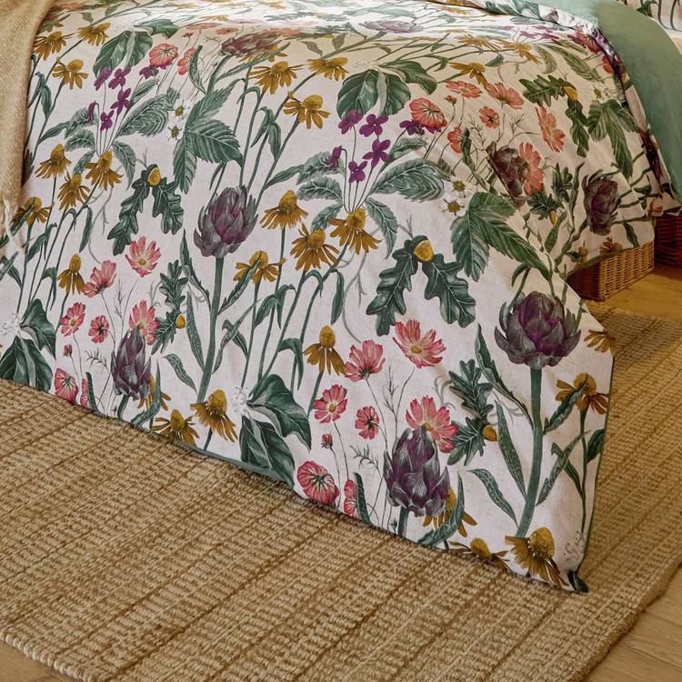 Wylder reversible floral duvet set single, UK version