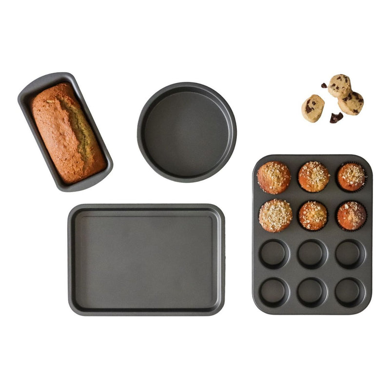 KitchenCraft 4 piece non-stick carbon steel bakeware set, UK version