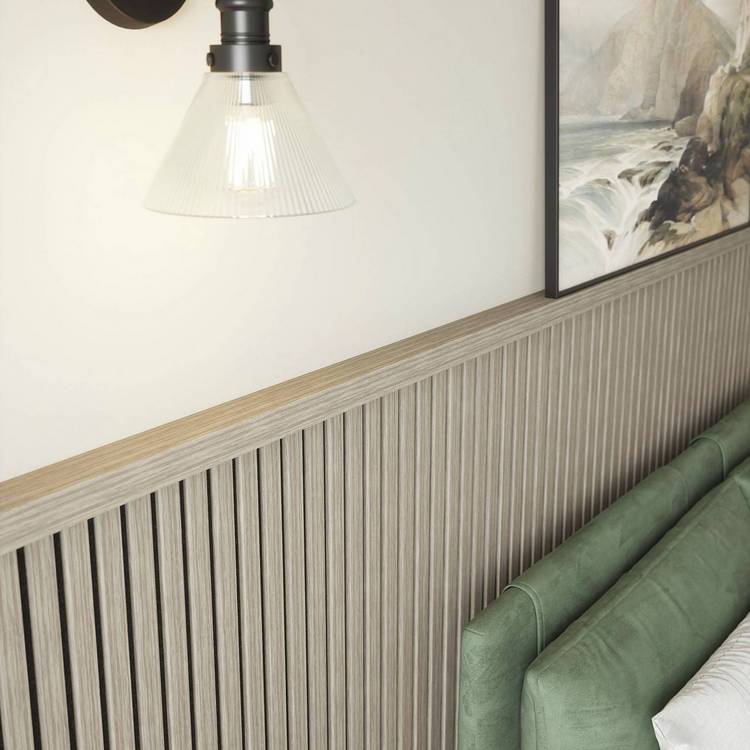 Kraus Alder Grey wall panel top cap 1.8m - British product