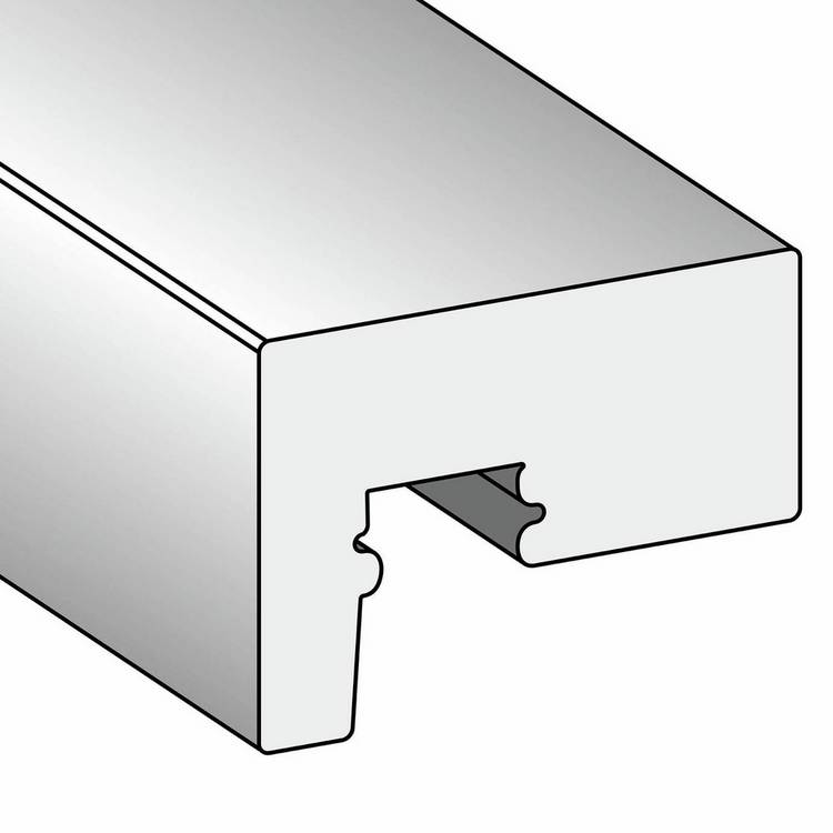 Kraus Alder Grey wall panel top cap 1.8m - British product