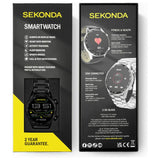 Sekonda Active Plus smart watch black stainless steel, UK version