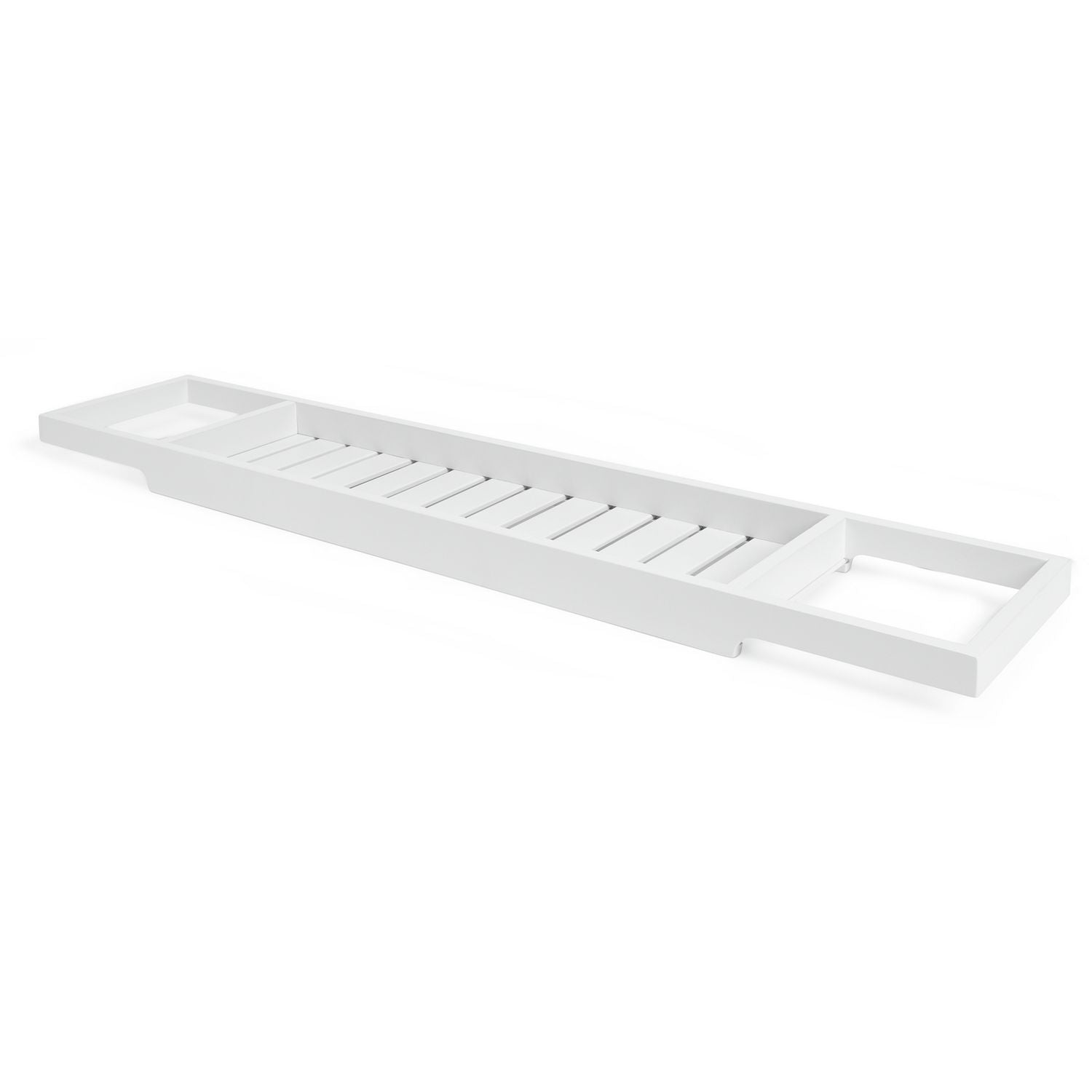 Habitat white bamboo bath bridge H4xW76xD15cm, imported from the UK