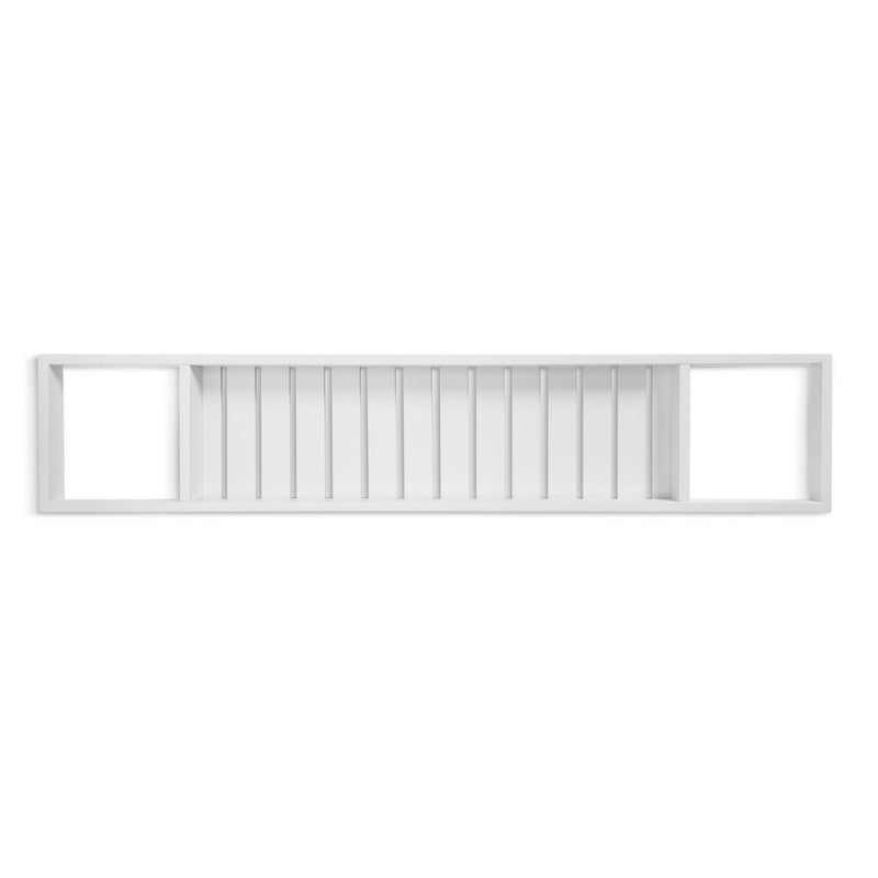 Habitat white bamboo bath bridge H4xW76xD15cm, imported from the UK