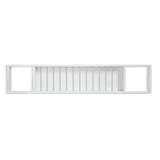 Habitat white bamboo bath bridge H4xW76xD15cm, imported from the UK