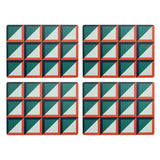 Habitat Geo Cube placemat and coaster set green, UK version