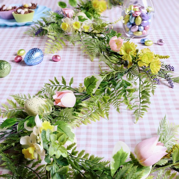 Argos Home Floral and Egg Easter Garland, UK version