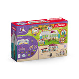 Schleich Horse Club Open Stable playset with mare and foal (British brand)