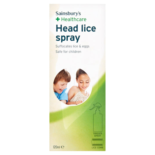Sainsbury's Head Lice Spray 120ml baby & children's healthcare Sainsburys   