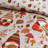 Catherine Lansfield Woodland Gonks beige single bedding set - British product