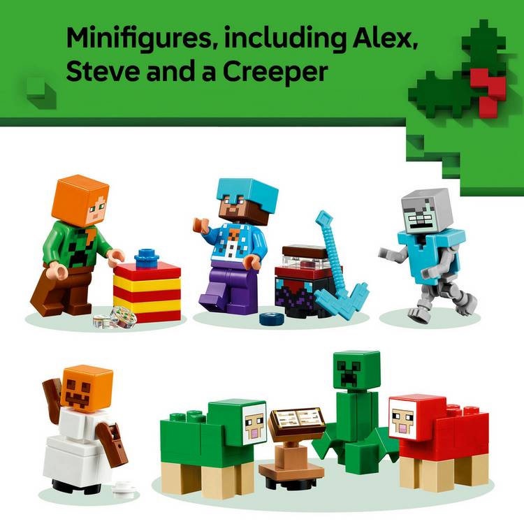LEGO Minecraft Advent Calendar 2025 building set (British brand)