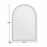 Argos Home grey beaded wooden arch wall mirror 91x62cm, UK version