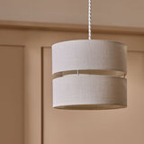 Argos Home Natural Fabric 2 Tier Easy Fit Lampshade - 22cm