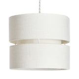 Argos Home Natural Fabric 2 Tier Easy Fit Lampshade - 22cm