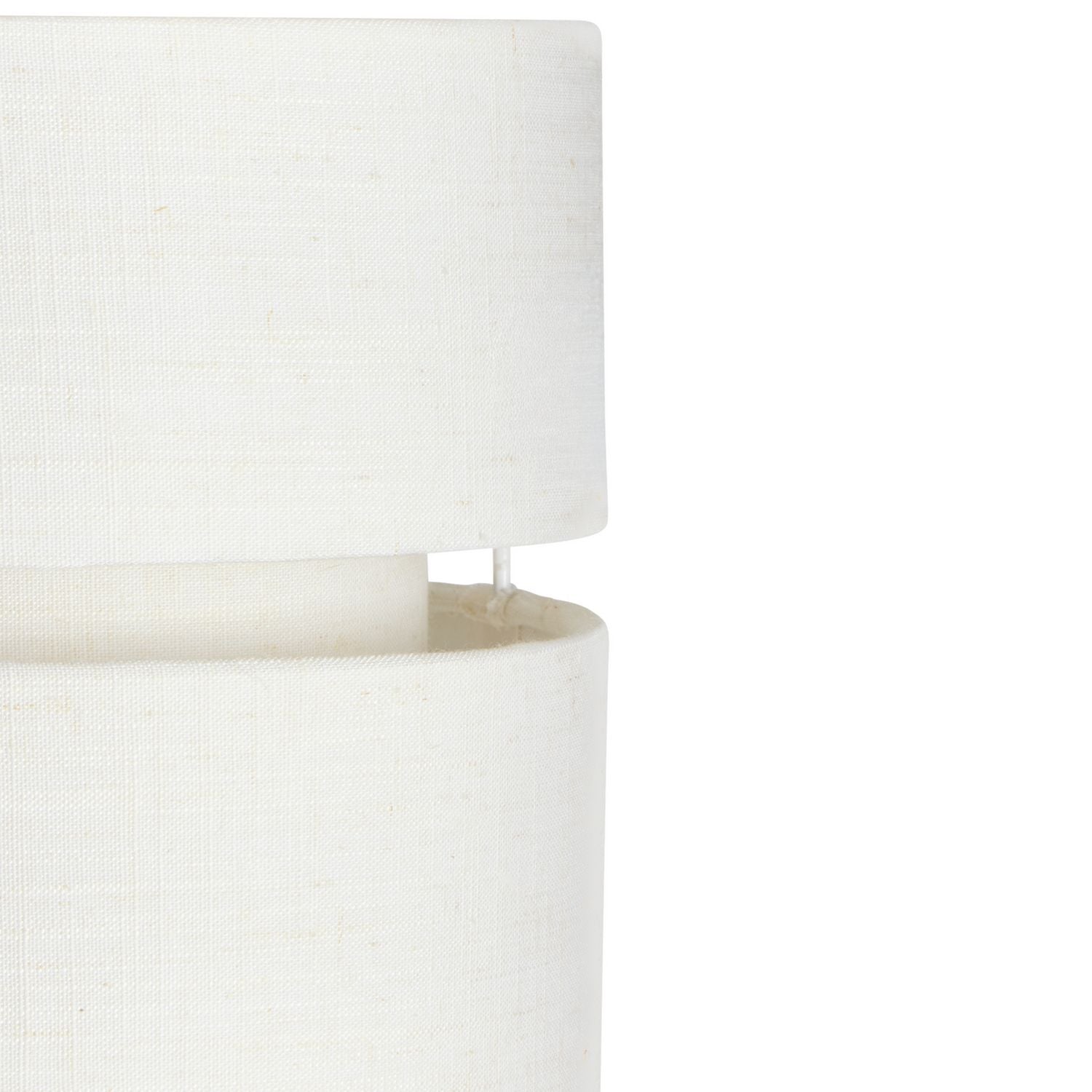 Argos Home Natural Fabric 2 Tier Easy Fit Lampshade - 22cm