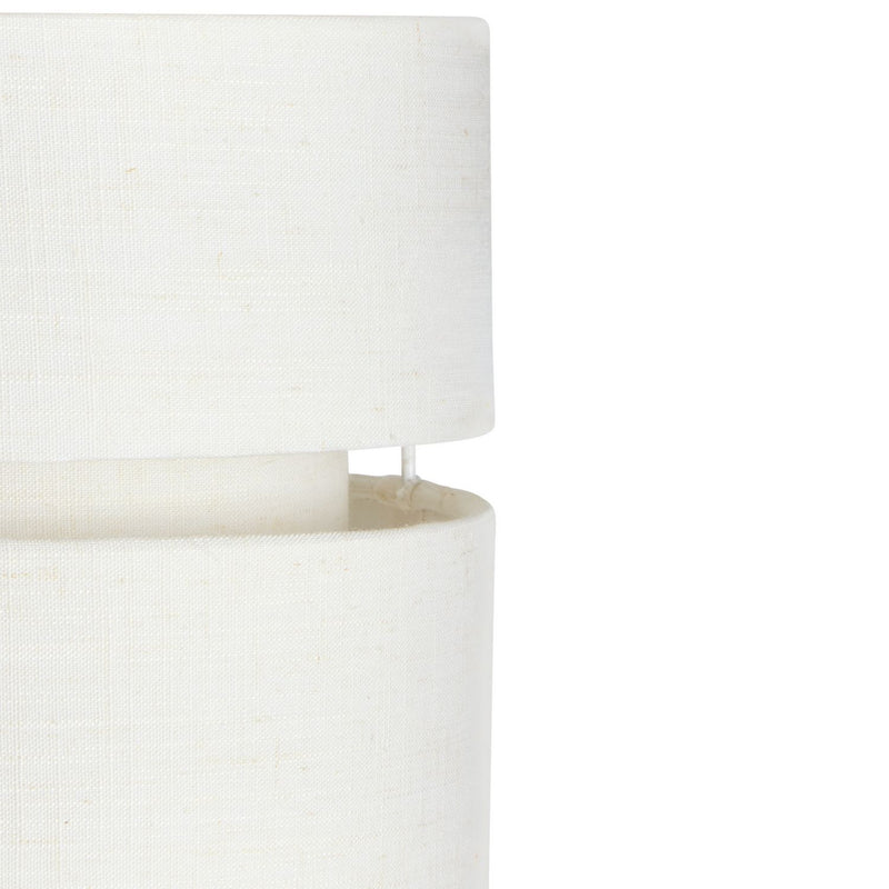 Argos Home Natural Fabric 2 Tier Easy Fit Lampshade - 22cm